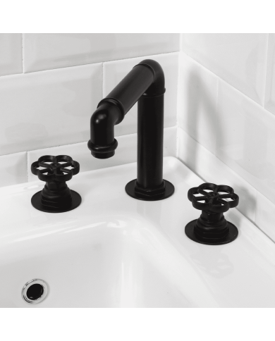 Robinet lavabo industriel Romantica - Bleu Provence