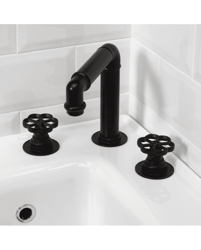 Robinet lavabo industriel Romantica - Bleu Provence