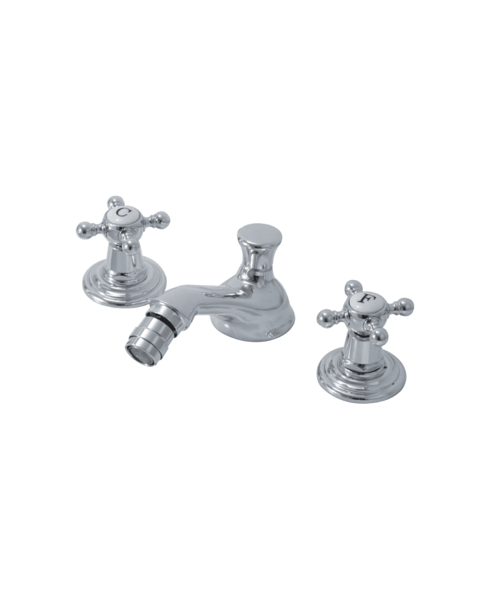 Robinet bidet col bas Romantica - Bleu Provence