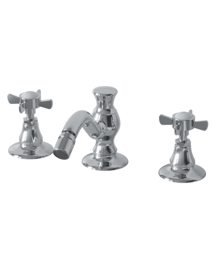 Robinet bidet col bas Romantica - Bleu Provence