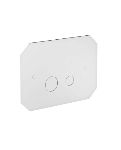 Plaque double Geberit octogonale - Italica Stella