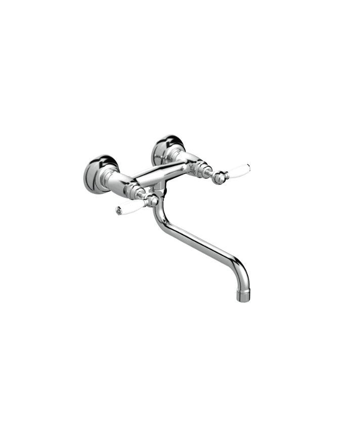 Mélangeur évier mural apparent - Italica leve Stella