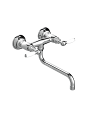 Mélangeur évier mural apparent - Italica leve Stella