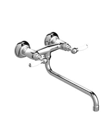 Mélangeur évier mural apparent - Italica leve Stella