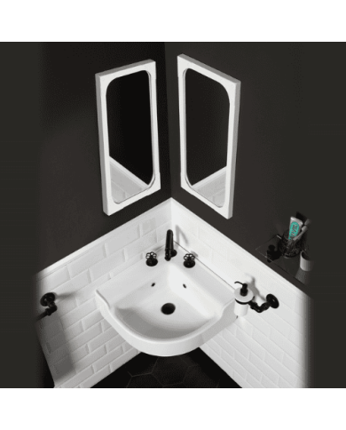 Lavabo angle 50 cm - Industrialis Bleu Provence