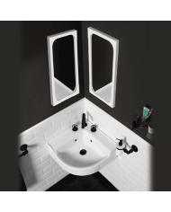 Lavabo angle 50 cm - Industrialis Bleu Provence