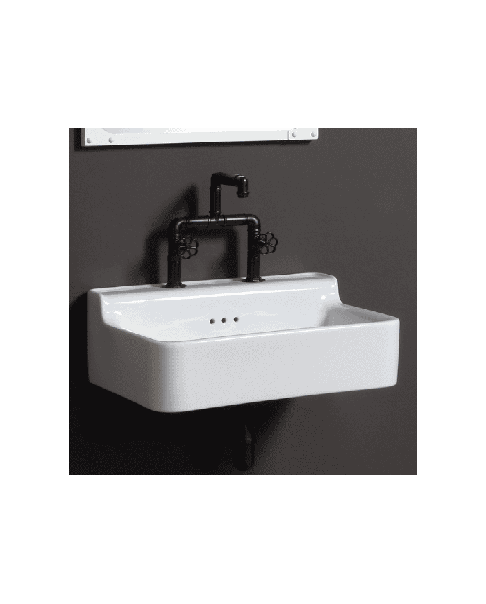 Robinet lavabo industriel - Bleu Provence