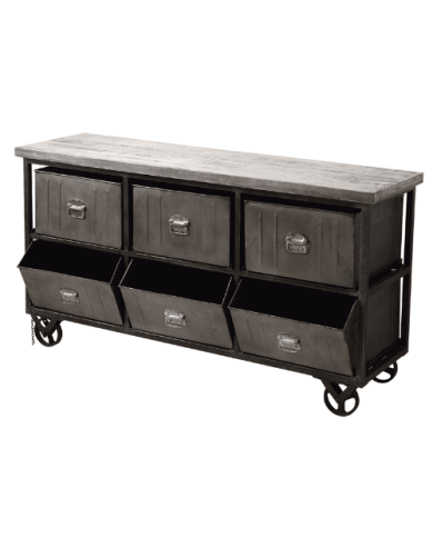 Meuble Industrialis 2 - Bleu Provence