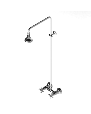 Mélangeur douche apparent avec colonne - Roma Stella
