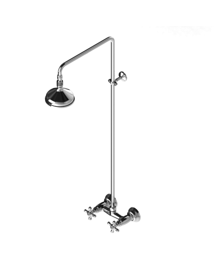 Mélangeur douche apparent avec colonne - Roma Stella