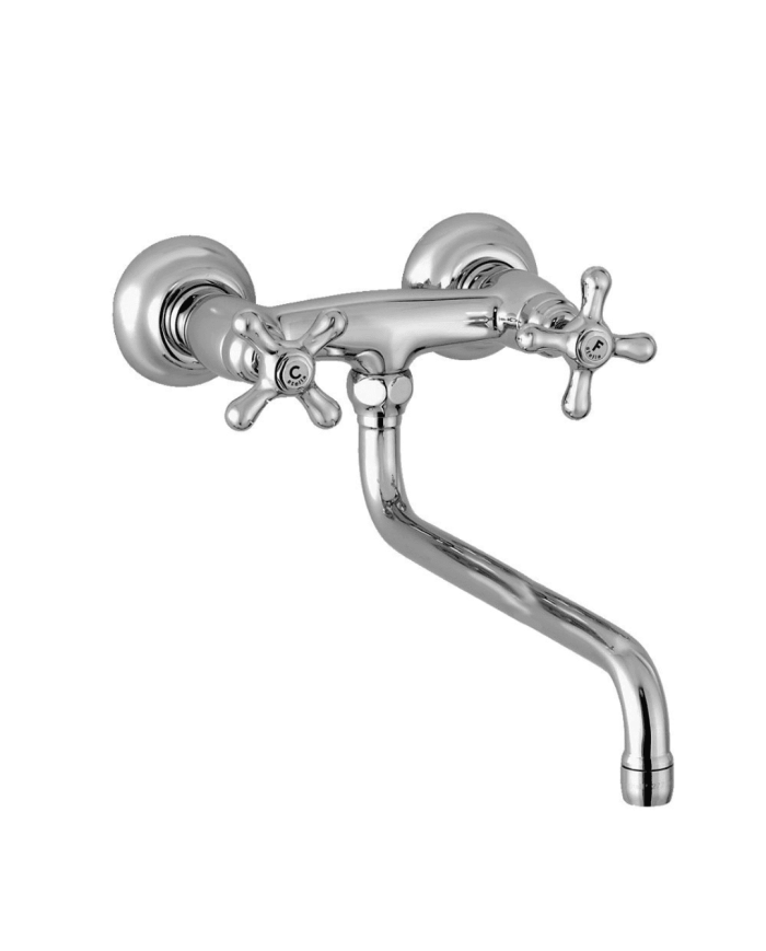 Mélangeur évier mural apparent - Roma Stella