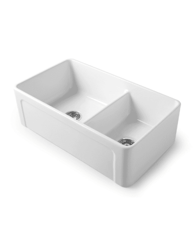 évier double réversible - Bleu Provence