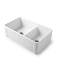 évier double réversible - Bleu Provence