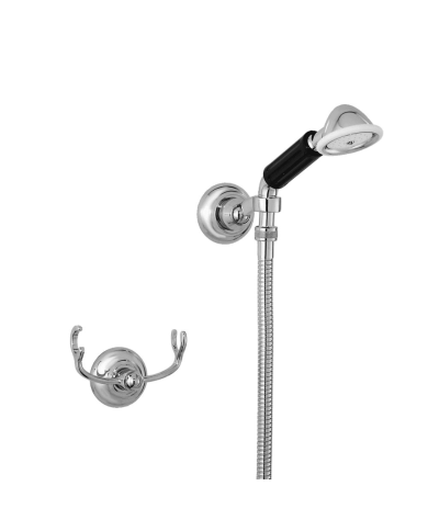 Ensemble douche crochet fixe et rotule - Roma Stella