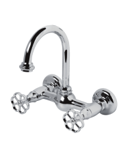 Robinet mélangeur mural - Bleu Provence