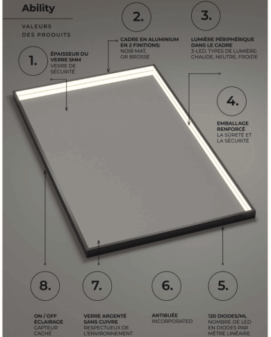 Miroir Ability - LEDIMEX