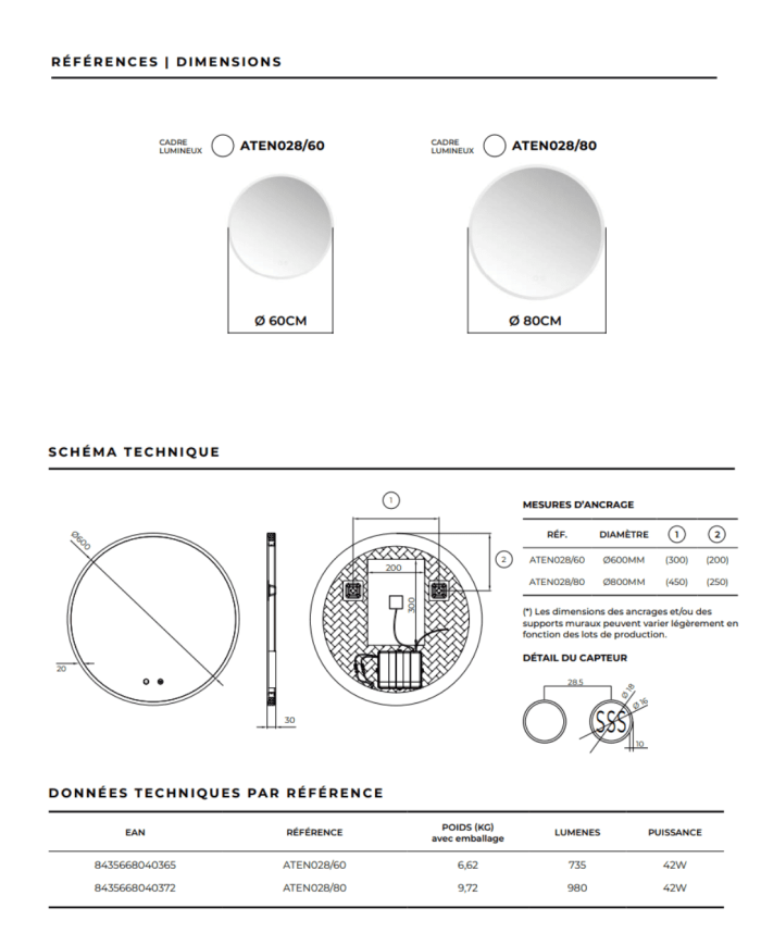 Miroir Atenas - LEDIMEX