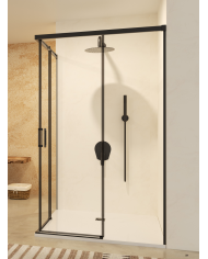 Paroi Douche Angle Noir mat - SBX