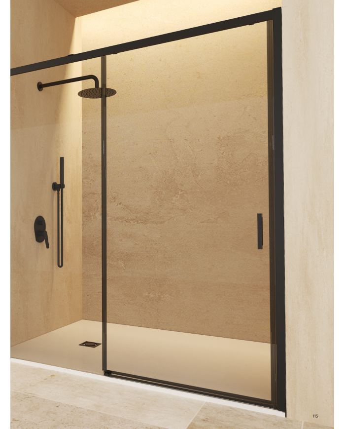 Paroi Douche Noir mat Easy - SBX