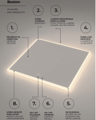 Miroir Boston - LEDIMEX