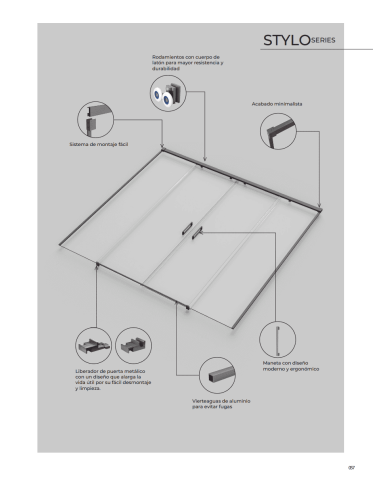 Paroi Douche Double Chromé Easy - SBX