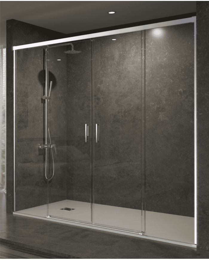 Paroi Douche Double Chromé Easy - SBX