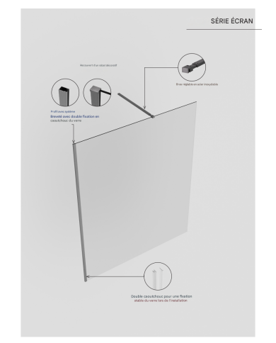 Paroi Douche Chrome Screen - SBX