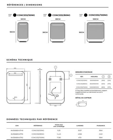 Miroir Concept - LEDIMEX