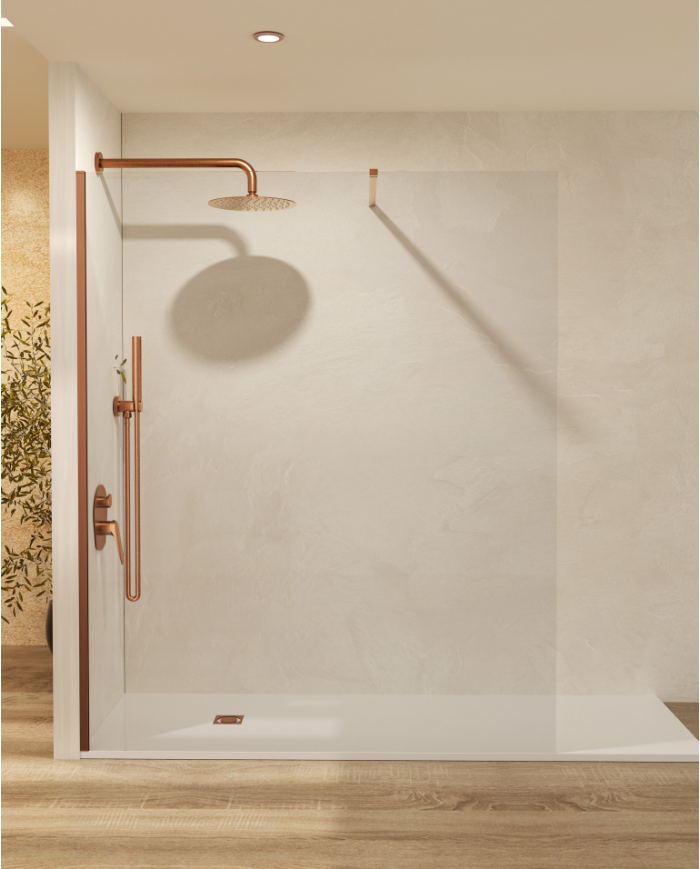 Paroi Douche Or rose brossé Screen - SBX
