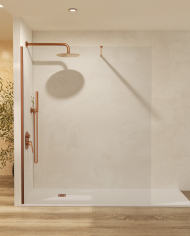 Paroi Douche Or rose brossé Screen - SBX