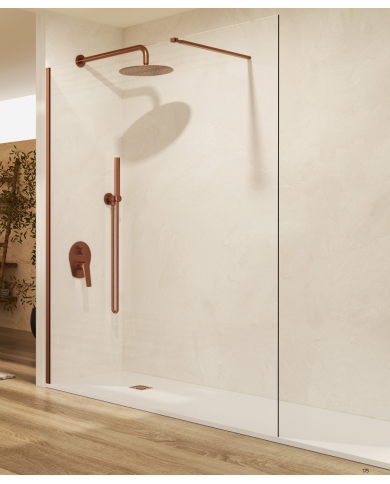 Paroi Douche Or rose brossé Screen - SBX