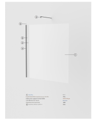 Paroi Douche Blanc mat Screen - SBX