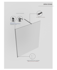 Paroi Douche Blanc mat Screen - SBX