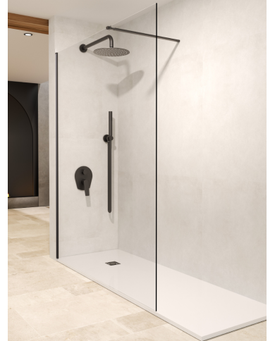 Paroi Douche Noir mat Screen - SBX