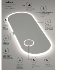 Miroir Indiana - LEDIMEX