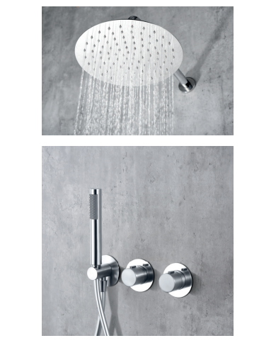 Robinetterie thermostatique encastrée Chrome