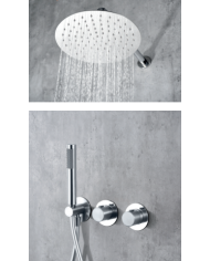 Robinetterie thermostatique encastrée Chrome