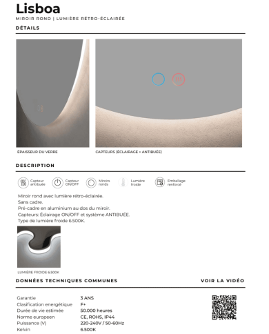 Miroir Lisboa - LEDIMEX