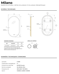 Miroir Milano - LEDIMEX