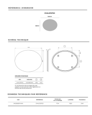 Miroir Oval - LEDIMEX