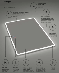 Miroir Praga - LEDIMEX