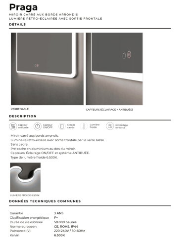 Miroir Praga - LEDIMEX