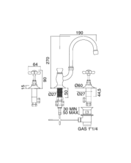 Mélangeur bec haut - Sbordoni
