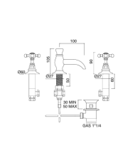 Mélangeur lavabo - Sbordoni