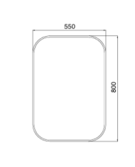Miroir rectangle - Sbordoni