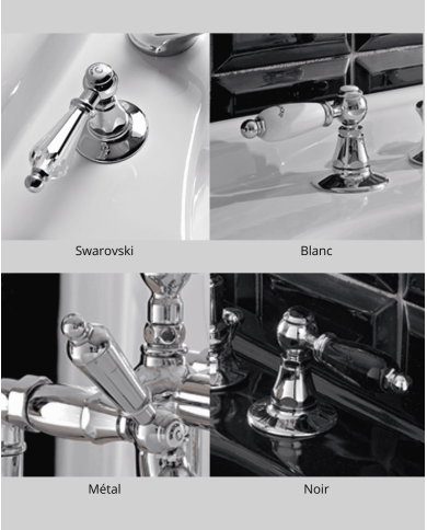 Mitigeur lavabo vintage Sbordoni, levier chromé et options de couleurs, style rétro pour salle de bain.