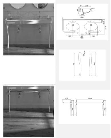 Console double Palladio - Sbordoni