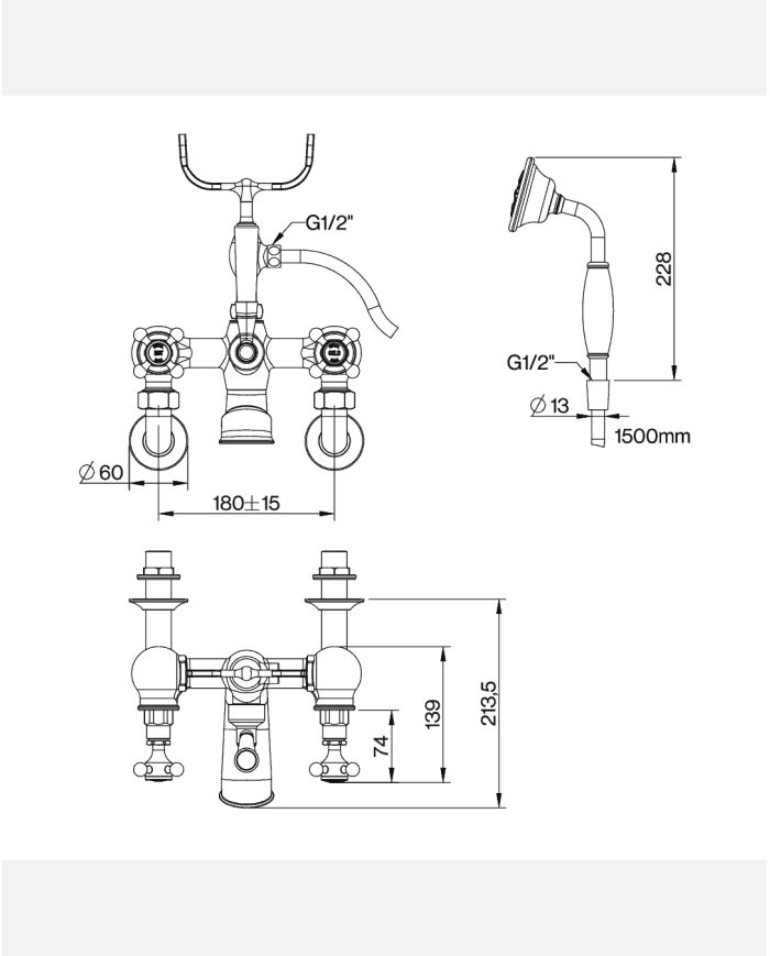 Mitigeur de baignoire Lamport - Cifial