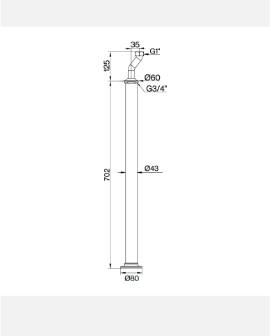 Kit montage au sol bain Lamport - Cifial