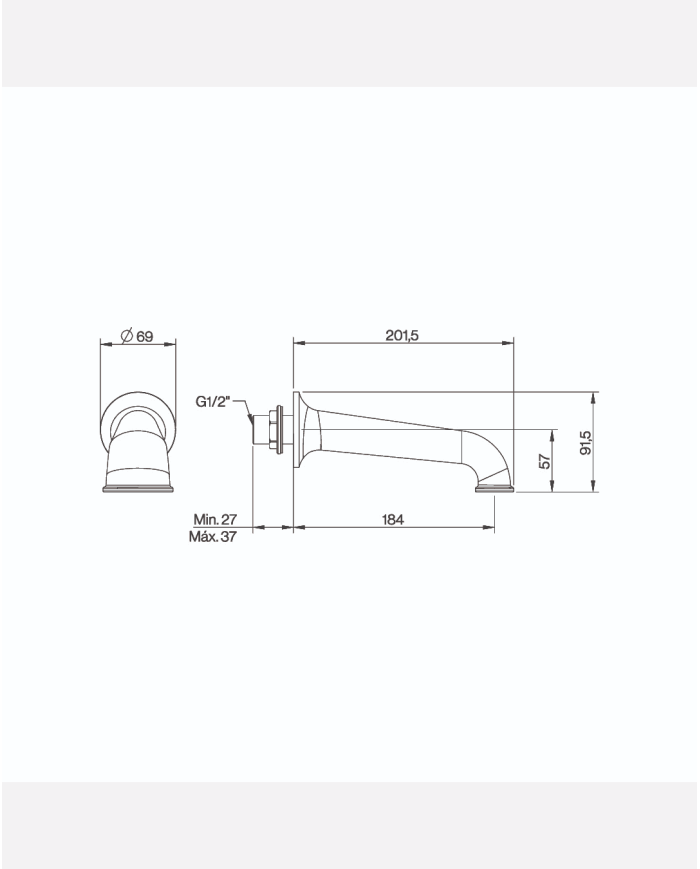 Bec mural Lamport - Cifial